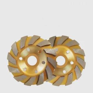 툴레보 1+1 다이아몬드 컵 휠 콘크리트 석재 바닥연마 4인치 그라인더날