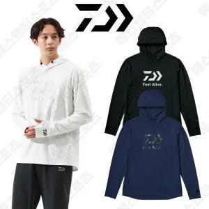 다이와 DAIWA 2025 낚시 드라이 후드 티셔츠 자외선차단 여름 긴팔 DE-3525