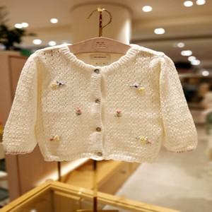 (밍크뮤10) 25FW가을신상 (IV)플라워 니트 가디건 HK (35A1220001)