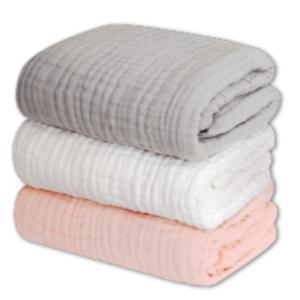케라타 유아 목욕 타월 겉싸개 화이트 그레이 핑크