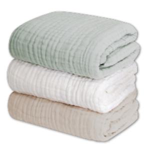 케라타 유아 목욕 타월 겉싸개 화이트 그린 베이지