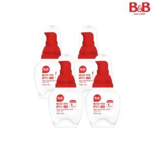 비앤비 베이비치약 액상형 사과 80g 4입(신생아/아기)_K136