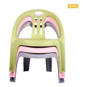 등받이 패밀리의자 내하중80kg 어린이 집의자 유치원의자 유아 용의자 아동의자