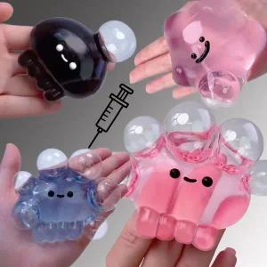 찐득볼 해파리 별 말랑이 버블 터뜨리기 스퀴시 토이