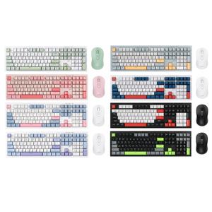 지클릭커 오피스프로 WMK90 사일런스 M 무소음 무선 블루투스 키보드 마우스 세트 108