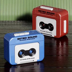 레트로 미니 카세트 녹음 키링 추억의 카세트테이프 플레이어 가방걸이 열쇠고리