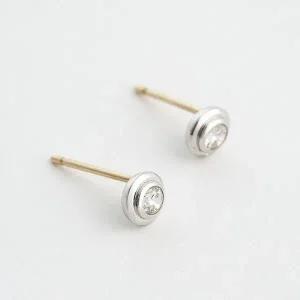 [로이드](마산점)1부 더블 베젤 14K 귀걸이 LEF25001D