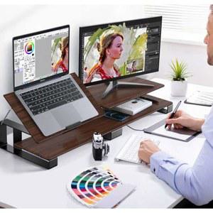 2대 수납 코너 받침 기역자 키보드 2단 책상 모니터 듀얼 DD1 받침대 코너형 상하