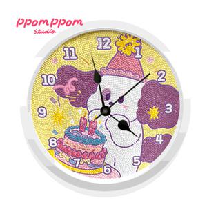 DIY 보석십자수 뽐뽐스튜디오 시계 코코생일파티 23.5x23.5cm