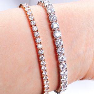 랩 다이아 테니스 팔찌 2.25미리 4프롱 레이어드 모임 럭셔리 결혼 기념일 선물 고급
