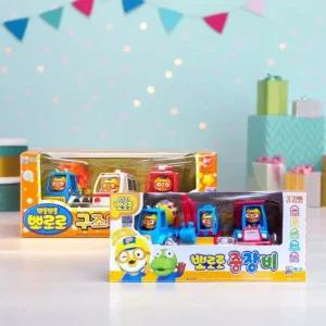 뽀로로 중장비 구조대 자동차 삼총사 미니카 세트 역할놀이 풀백카 모형 출동놀이 장난감