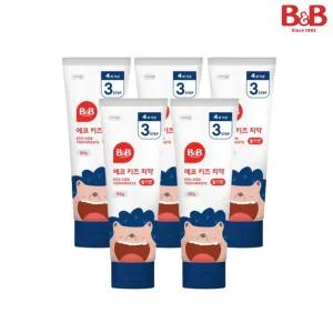 비앤비 에코키즈치약 갤형 딸기 80g 5입 (4세이상)_K138