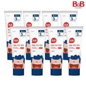 비앤비 에코키즈치약 갤형 딸기 80g 8입 (4세이상)_K143