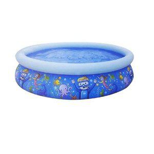 [JHQRSS7U_4B]원형풀 1단 야외풀장 205cm