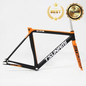 쓰나미 SNM300 고정 기어 자전거 프레임 셋 700C 알루미늄 레이싱 트랙 픽시 단일 속도 부품 고품질