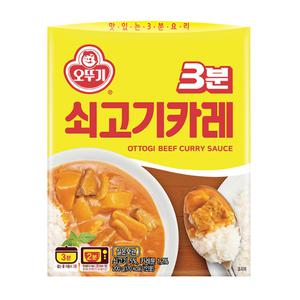 오뚜기 3분 쇠고기카레 200g x 6개