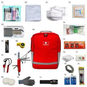 지진 재난 생존가방 A형 비상 생존 생존키트 생존배낭 전쟁 비상용 물품세트 대비 21