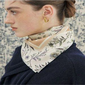 [NS홈쇼핑][헤지스ACC] Toile de Jouy 핑크 사각 실크 스카프 HISC5F370P2[35296488]