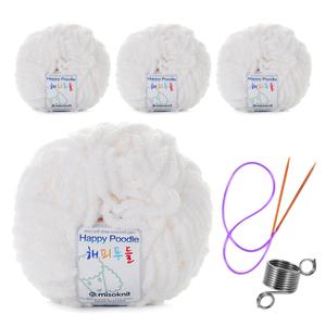 해피푸들 극세사 수면사 털실 줄바늘 뜨개반지 38 페르시안블루