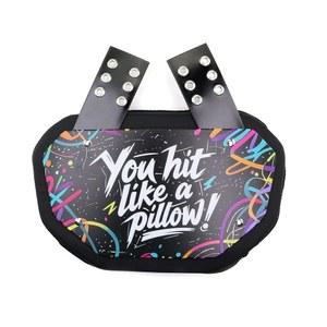 축구 어깨 패드를 위한 내구성이 뛰어나고 가벼운 조절식 뒷판 QB 척추 보호대, 베개처럼 때리는 청소년 및