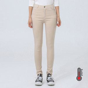 쫀쫀 스판 융털 기모 밴딩 스키니 팬츠 스키니진 블랙진 여성 겨울바지