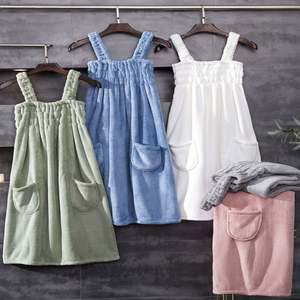 여성 밴딩 스커트 샤워가운 원피스 골프가운 목욕가운