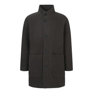 [지이크] 울블랜디드 하이넥 하프 코트 카키 (PHHAX7015)