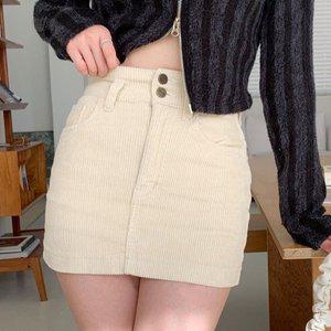 [VY] 여자 편한 분홍반바지 큐롯팬츠 슬림 코듀로이 미니스커트_15847289_588847