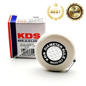 일본 KDS 원형 눈금자 2 계량기 직경 룰 측정 테이프 미니 F10-02DM 랜덤 컬러 휴대용 줄자