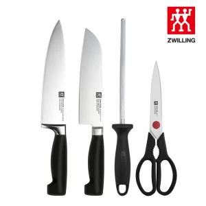 즈윌링 헹켈 4스타 식도 긴가위 칼갈이 4종세트(HK31118-31071-41374)