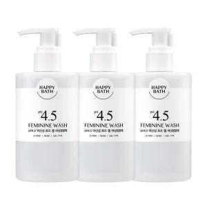 해피바스 pH4.5약산성 로즈 젤 여성청결제 300ml, 3개