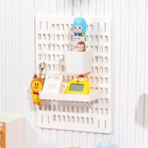 선반세트 접착식 홈데코 페그보드 P1(화이트) (42HYi)