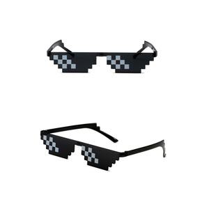 픽셀 밈 선글라스 네모 세모 안경 코스튬 파티 분장 소품