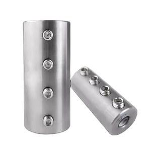 단단한 스테인레스 스틸 커플링, 모터 믹서 로드 연결 샤프트 슬리브 조인트, 맞춤형