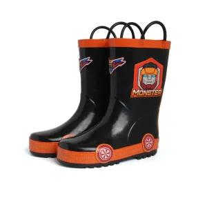 [보리보리/알파슈]또봇V 러버 레인부츠_블랙