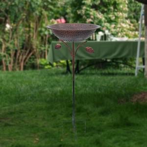 새 목욕 정원 조류 목욕 참신 이상적인 선물 비바람에 견디는 빈티지 디자인 피더 그릇 외부 잔디 안뜰 뒷