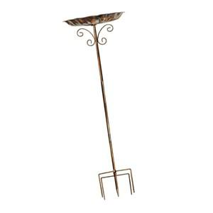 새 목욕 새목욕 피더 그릇 정원 잔디 야외용 빈티지 디자인 철 Birdfeeder