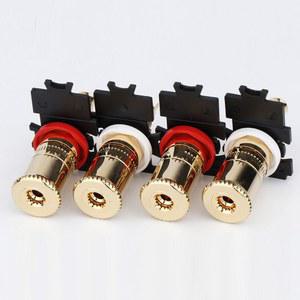 WBT 0763 극 금도금 하이엔드 스피커 앰프 단자 커넥터 바나나 플러그 소켓 HIFI DIY 바인딩 포스트