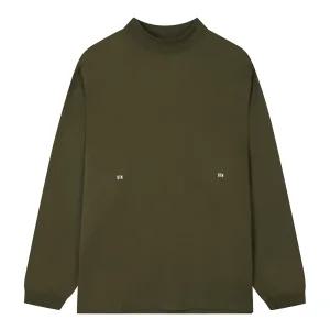 [지이크] [STEIN GARTEN] 코튼 오버핏 모크넥 티셔츠 카키 (PHIBH8902)