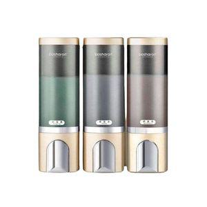 호텔 욕실 디스펜서 3구 샴푸통 물비누 핸드워시 무타공 벽걸이