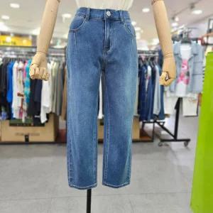 베네통/애플아울렛/텍션지 배기핏 데님 팬츠 BADP12441