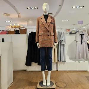 [대구백화점] [미센스]체크알파카중기장코트(MB4YHCM183Z)