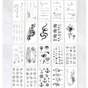 물타투 스티커 붙이는 바디 패션 판박이 페이스 축제 장식