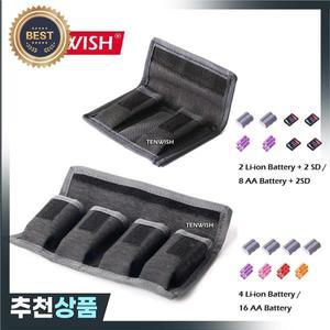 TENWISH 리튬 배터리 스토리지 파우치 캐논 호환 LP-E6 LP-E8 소니 호환 NP-FW50 EN-EL14 EN-EL15 4 포켓