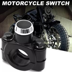 범용 7/8 인치오토바이 스위치 핸들 바 마운트 경적 헤드 라이트 스트로브 순간 버튼 알루미늄 합금 인터럽