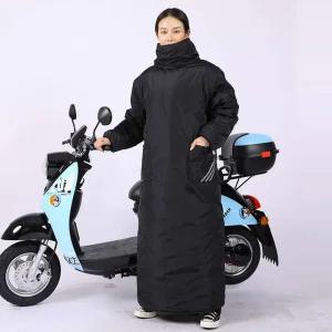 겨울 전기 자전거 오토바이 바람막이 보온성 방풍 방수 기능 벨벳