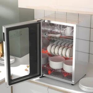 케이터링 소독 캐비닛, 그릇 수저 스테인리스 가정용 수직 스틸 대형 상업