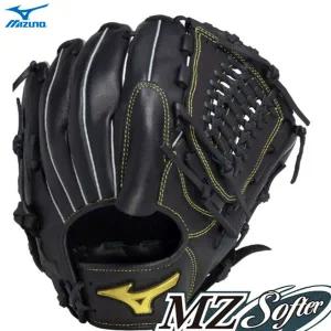 미즈노 MZ SOFTER 투수/올라운드 글러브 1AJGR23901 블랙 12인치 / 부드러운 글러브