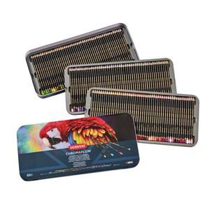 Derwent Chromaflow 연필, 381cm(150인치) 틴 세트, 3.5mm 라운드 코어, 프리미엄 코어 강도, 부드러운 질감으로 혼합 가능, 드로잉, 컬러링 및 레이어링에 이상적, 전문적인 품질(2306263)