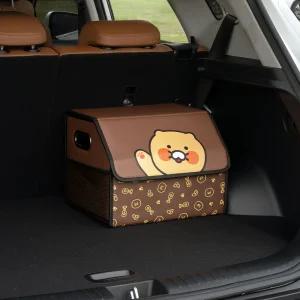 카카오프렌즈 춘식이 소형 클리어 차량용 트렁크 보관함 트렁크 정리함 대용량 접이식 보관함